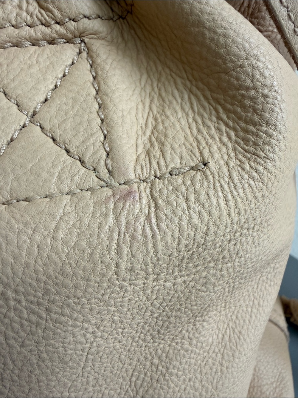 Madewell Beige Drawstring Leather Crossbody Bag - Picture 4 of 8